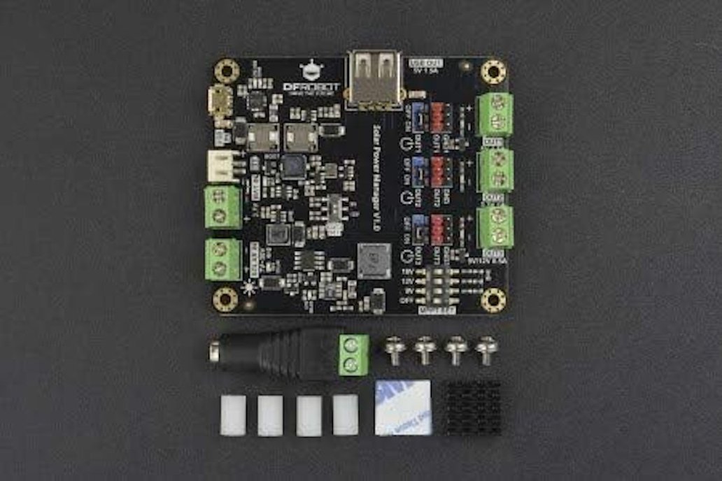 Solar Power Manager for LiPo, 9V-30V Solar Panels 1