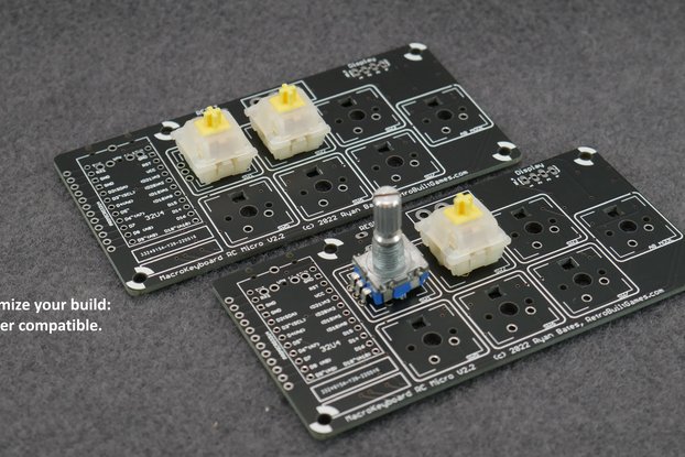 PCB Mini Programmable Macro Keyboard + Encoders v2