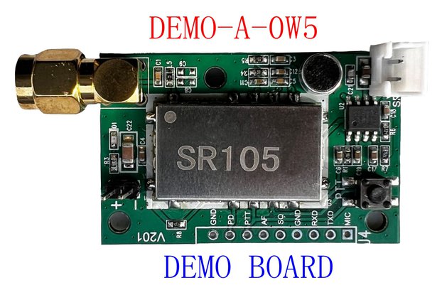 DEMO-A-0W5  Demo board(for 0.5W UHF or VHF module)