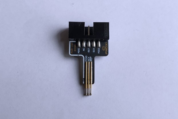 AVR-ISP Pogo Pin Adapter (2x5 IDC,2x3 Pogo 1.27mm)