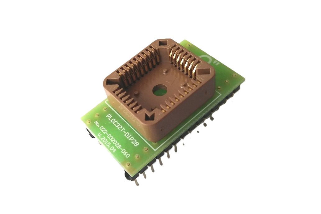 Adapter PLCC32T to DIP28 0.6". 1