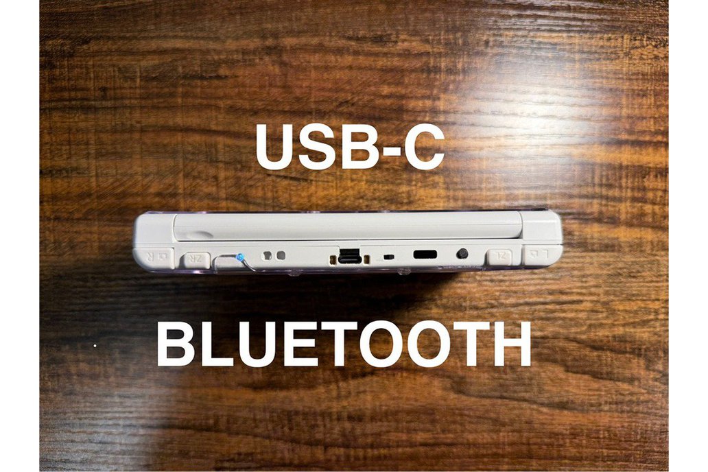 USB-C/Bluetooth New 3DS XL Pearl White 1