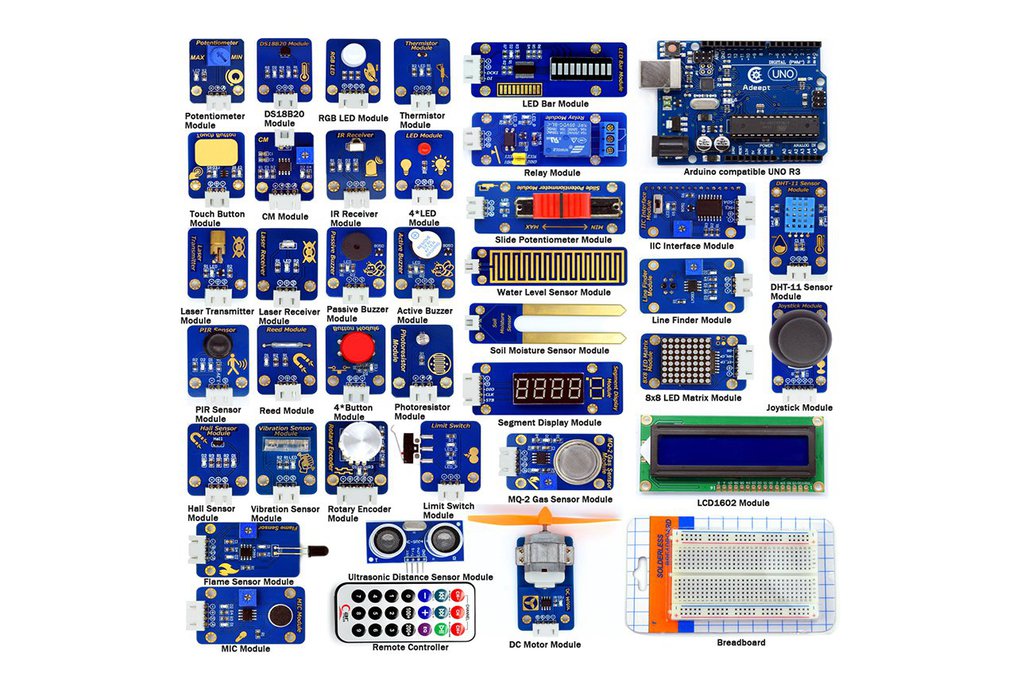 Adeept 42-in-1 Ultimate Sensor Kit for Arduino UNO 1