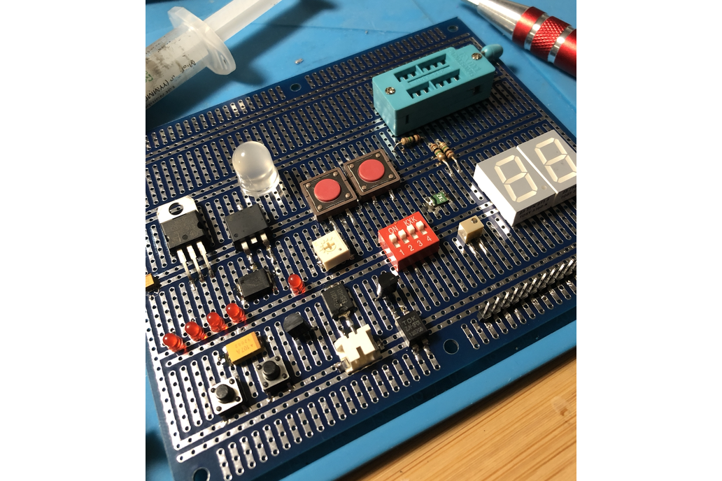 Large Double-Sided Prototyping Board - Blue 1