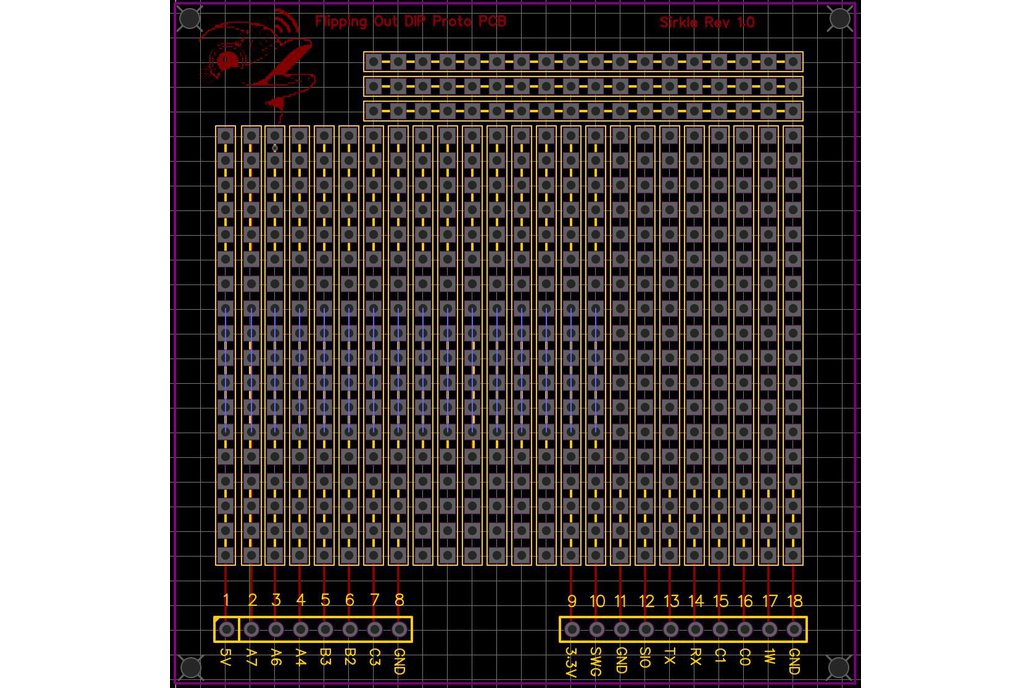 Flipper Zero Flipping Out DIP Proto PCB 1