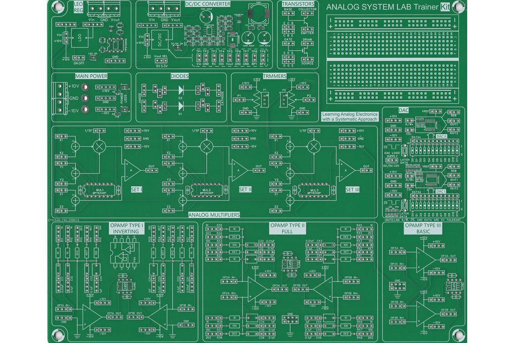 Analog Learning System Lab Kit(only PCB) 1