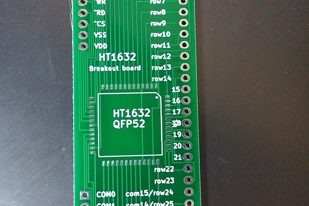 ht1632 breakout board (PCB only)