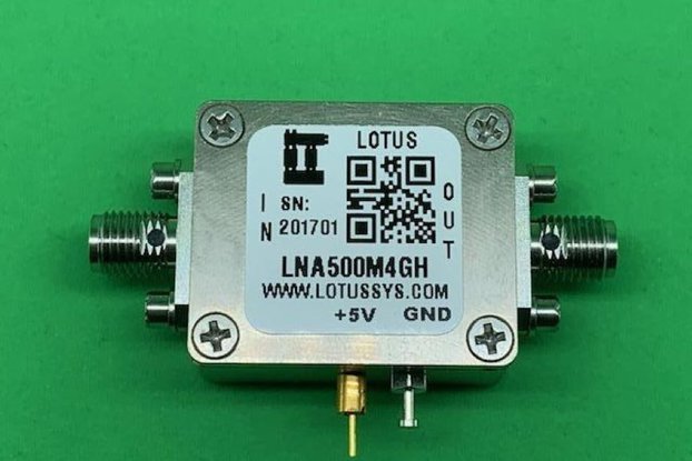Amplifier LNA 1.3dB NF 500MHz to 4GHz