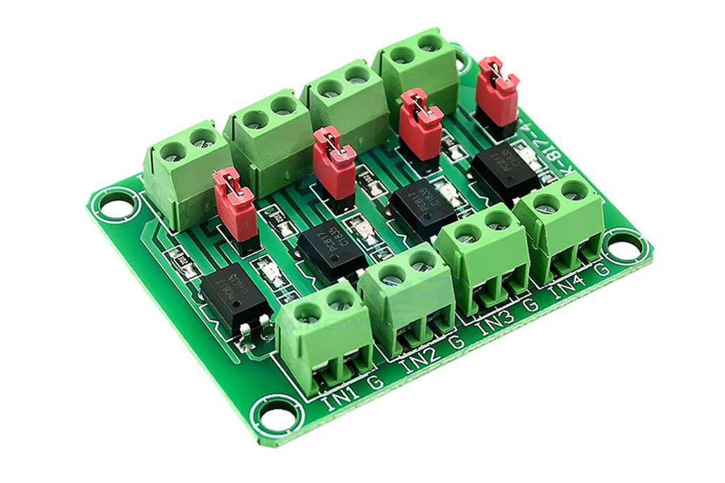 4-Channel 817 Optocoupler Voltage Isolation Board 1