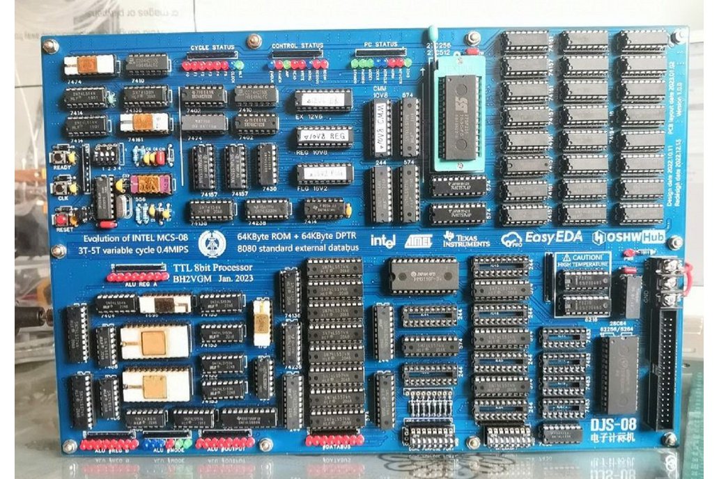 DJS-08 8-bit CISC TTL Computer 1