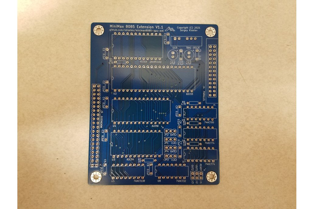MiniMax8085 APU Extension, DIY Project, PCB 1