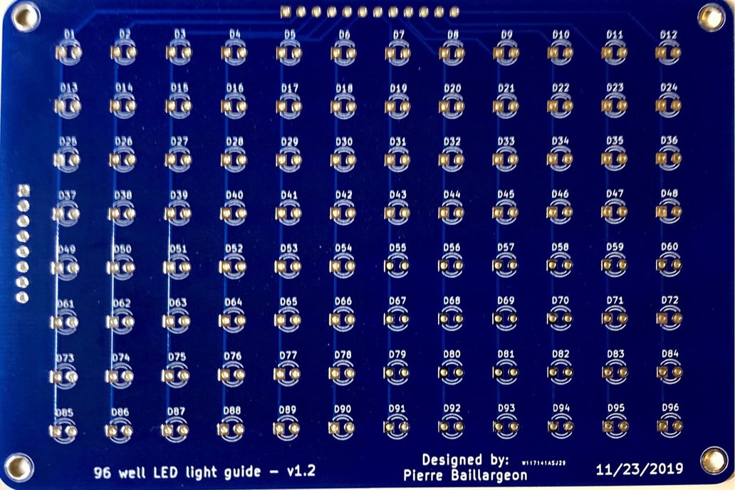 Microplate LED board for 3mm through hole LEDs 1