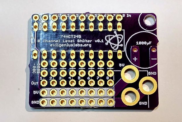RGB LED 4 and 8 Channel Level Shifter Breakouts