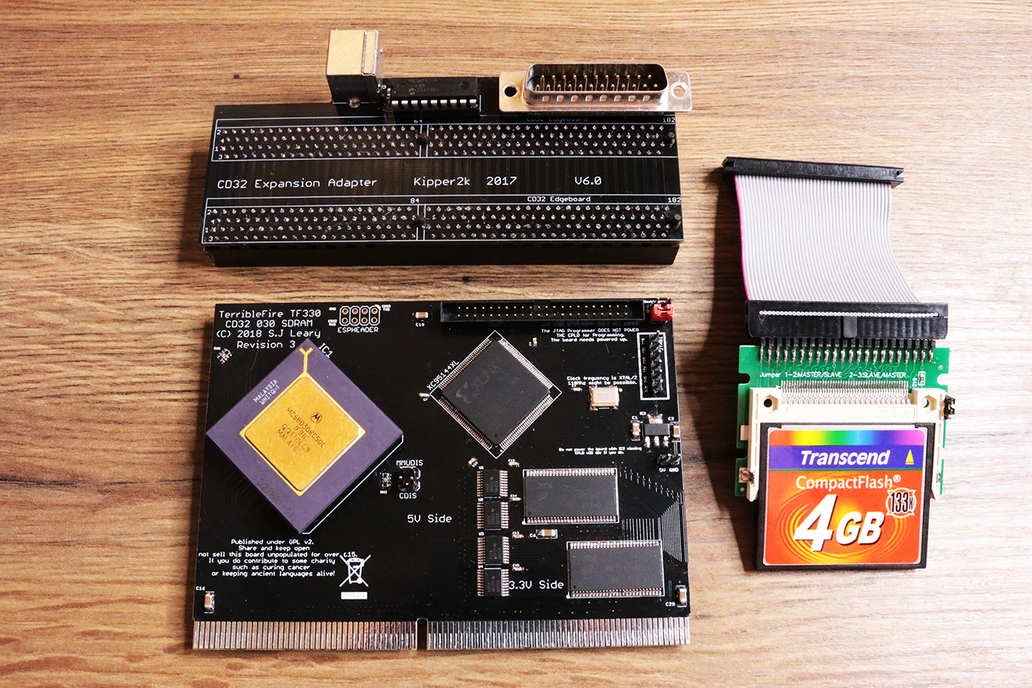 Amiga CD32 TF330 50Mhz 68030 64mb ram 1