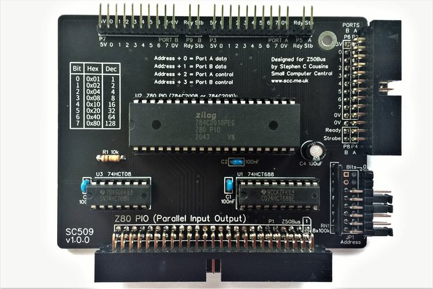 SC509 Z80 PIO Card Kit for Z50Bus