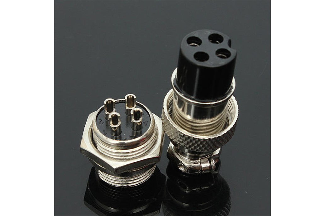 GX16-4 4-Pin 16mm Aviation Pug Male and Female 1