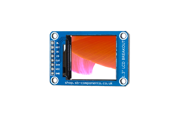 1.3 inch LCD Breakout 3.3v/5v 1.3" Display