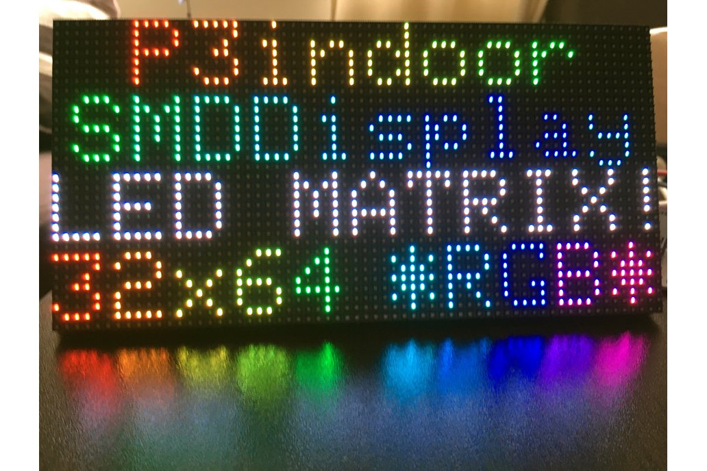 Hør efter velsignelse bag RGB MATRIX PANEL SHIELD FOR ESP32 from LIGHTWELL on Tindie