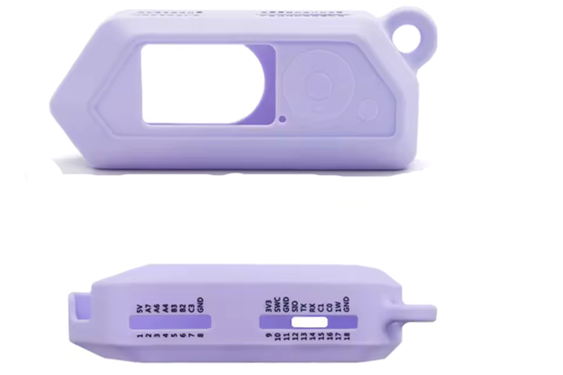 Flipper Zero Silicone Case Violet with Carabiner