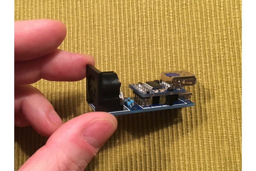 DIN MIDI OUT shield for HobbyTronics USB Host Mini from yoe on Tindie