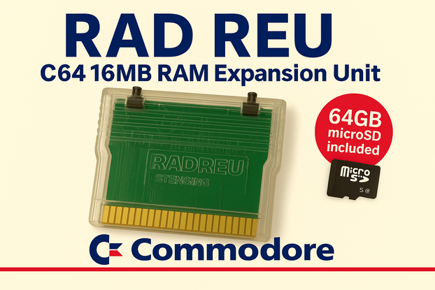 RAD 16MB REU 1750 / GEO RAM CART COMMODORE 64 c64