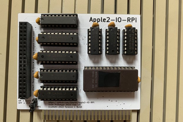 Apple2-IO-RPi - expansion card using a RaspberryPI