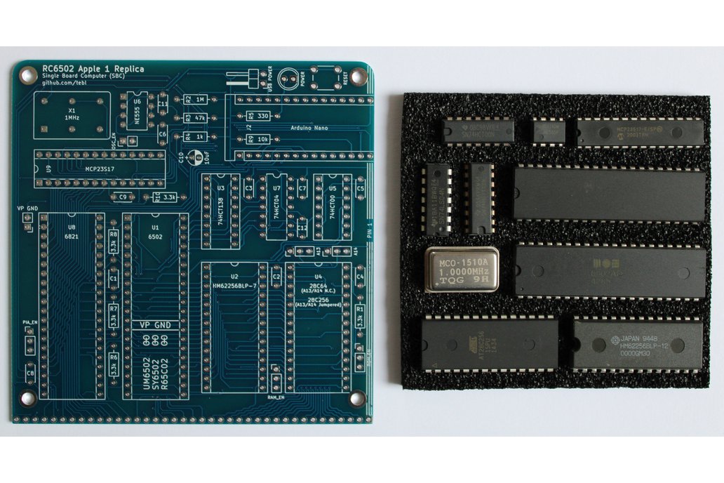 RC6502 Rev H Apple 1 Replica PCB and IC Kit 1