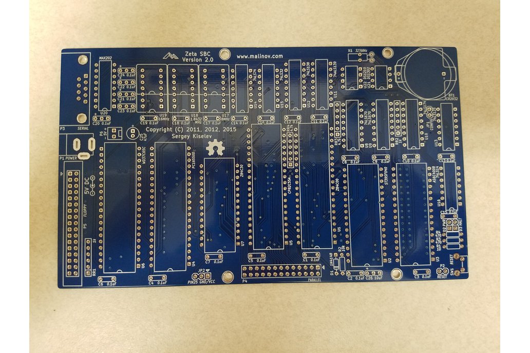 Zeta SBC V2, DIY Retro Computer Project, PCB 1
