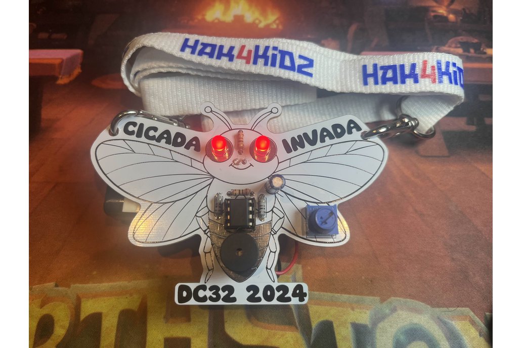 Cicada Invada DC32 2024 Badge 1