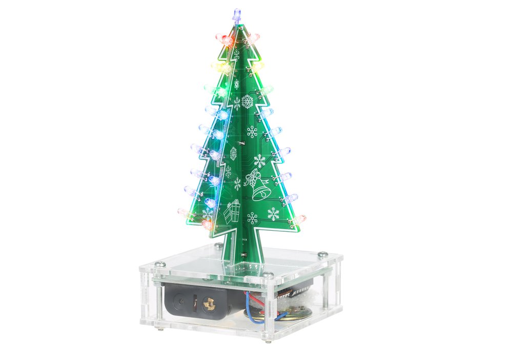 DIY Colorful LED Christmas Tree with Speaker 1