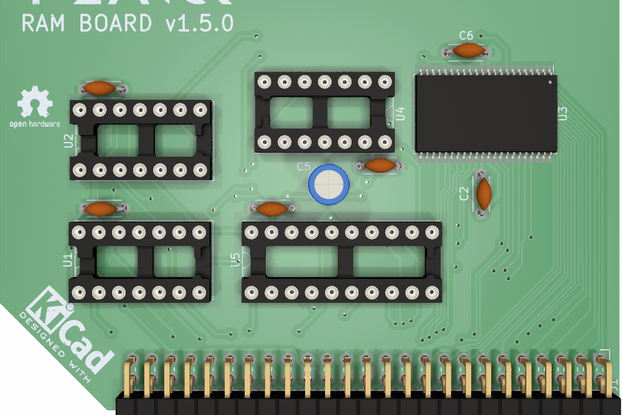 Planck 6502 RAM board