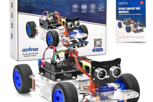 Servo Steering Robot Car for Arduino (Open Box)