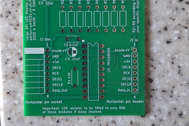 TPIC6B595 shift register breakout board