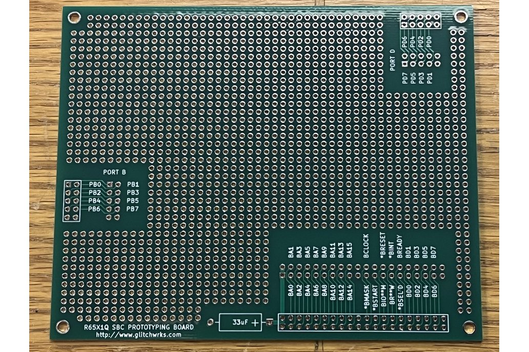 Glitch Works R65X1Q SBC Prototyping Board 1