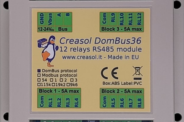 DomBus36 - 12 relays smart module