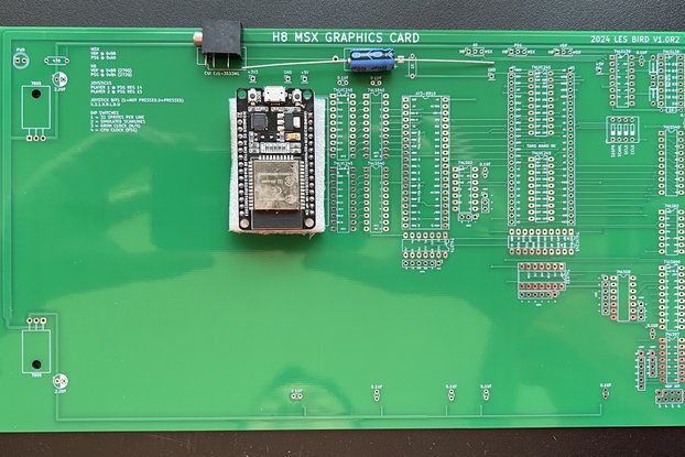 H8 MSX GRAPHICS CARD (PCB w/ESP32)