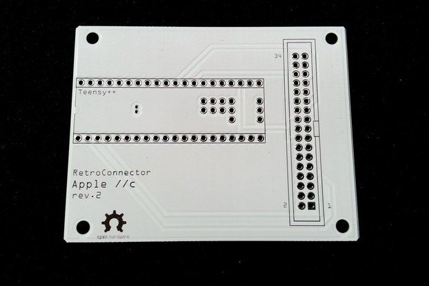 RetroConnector keyboard shield for Apple IIe - kit