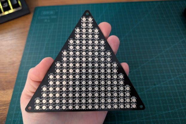 Triangle leds matrix - 144 WS2812B-B/W