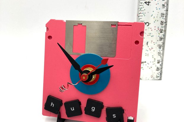 Floppy Disk Clock