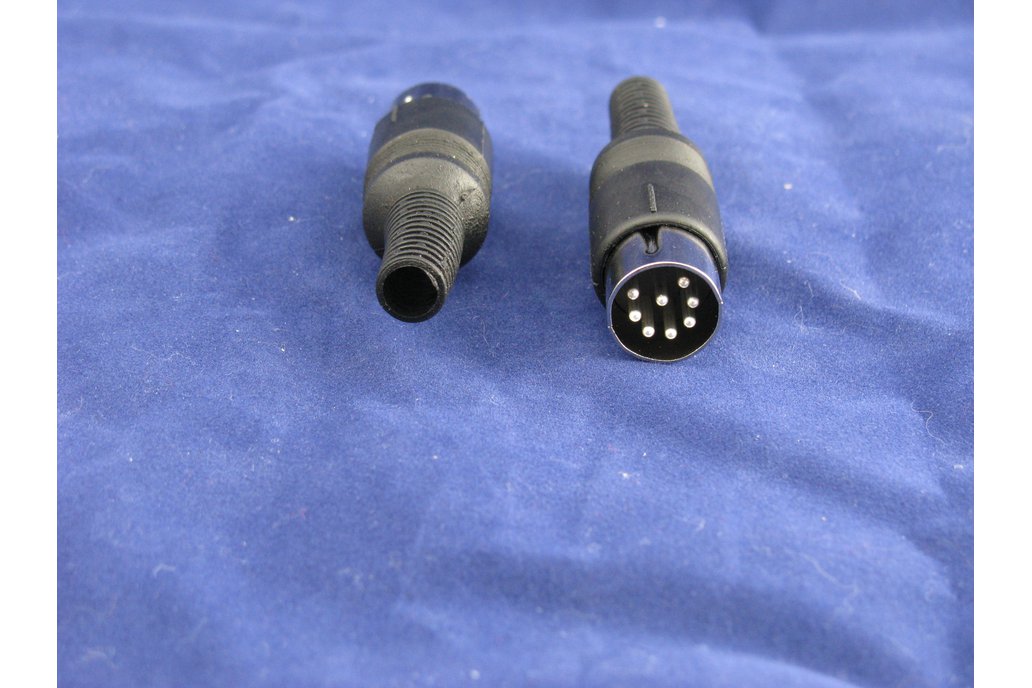 C64, C128 8-pin Video Connector, silver plated con 1