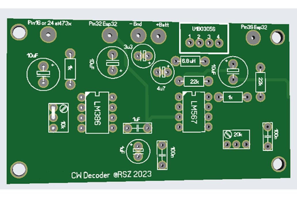 ATS25 CW-Decoder Module for ESP32 -SI473X Radio 1
