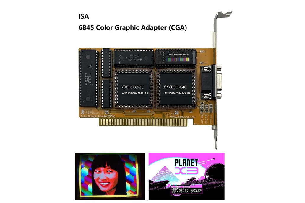 IBM Compatible Color Graphic Adapter ISA CGA Card 1