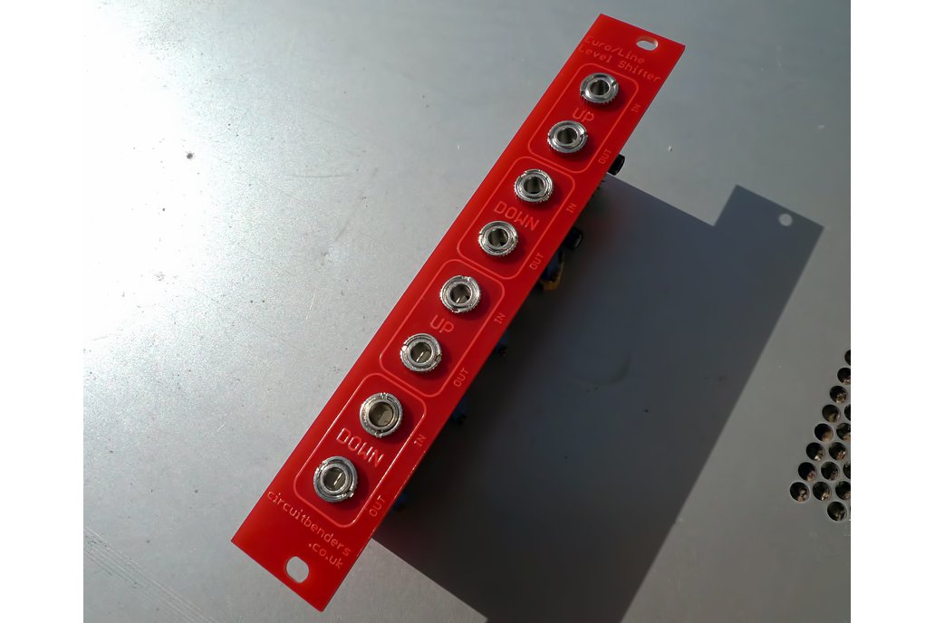 Dual up/down line to Eurorack level shifter module 1