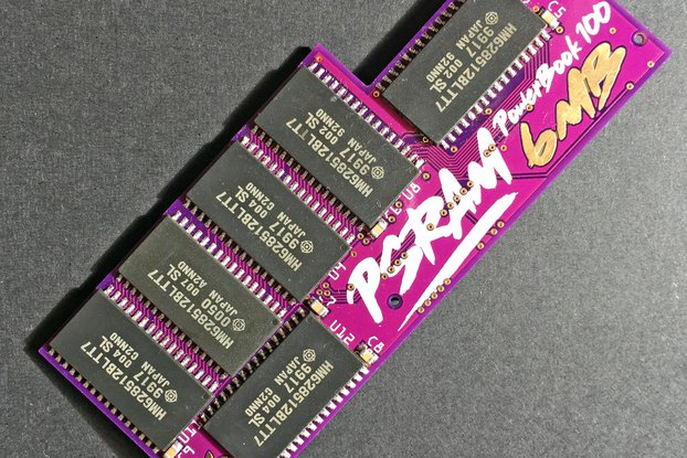 PurpleRAM 6MB memory module for PowerBook 100
