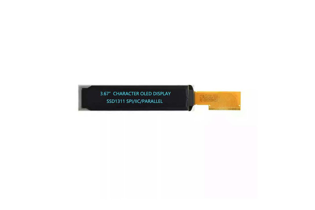 SPI/I2C 3.67" oled 16x2 character display module 1
