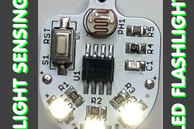 Light sensing smart LED flashlight KIT