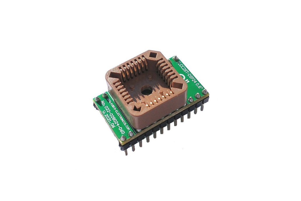 Adapter PLCC28T to DIP24 0.6". 1