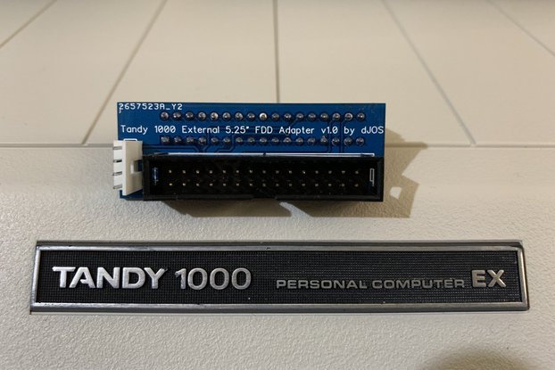 Tandy 1000 EX/HX External 5.25" Floppy Drv Adapter