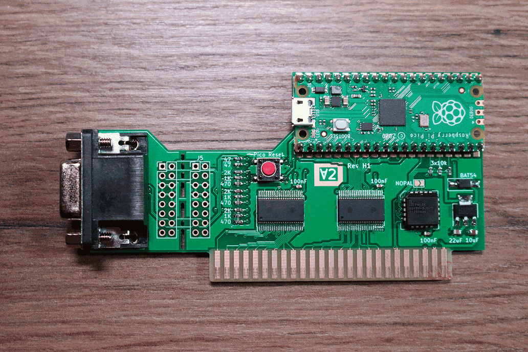 ∀2 Analog - Apple II VGA Card - V2 PicoPal AppleII 1