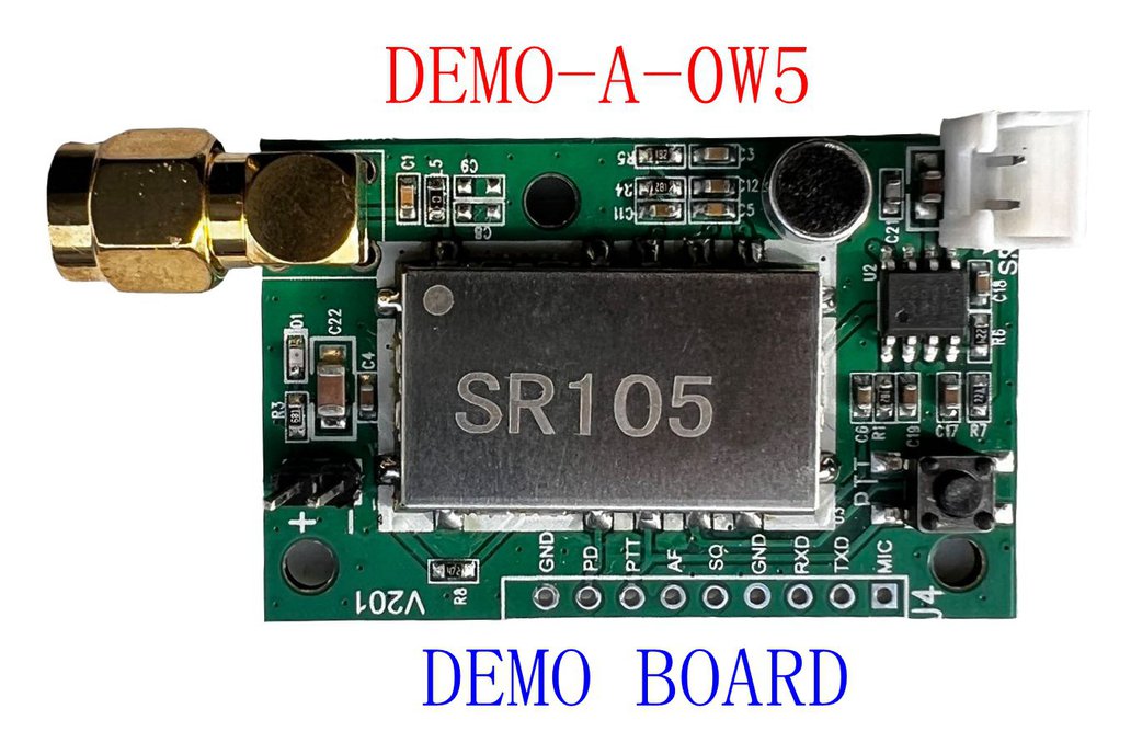 DEMO-A-0W5  Demo board(for 0.5W UHF or VHF module) 1